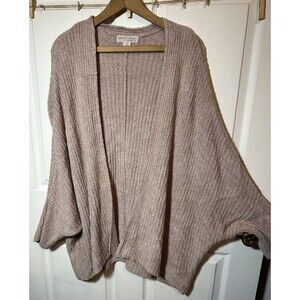 Barefoot Dreams CozyChic Sz 3X Chenille Cardigan Stone Nordstrom Heavyweight